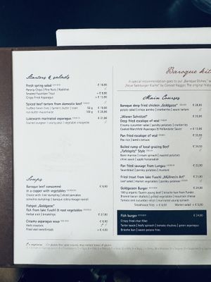 Menue 1  at Gasthof Goldgasse in Salzburg