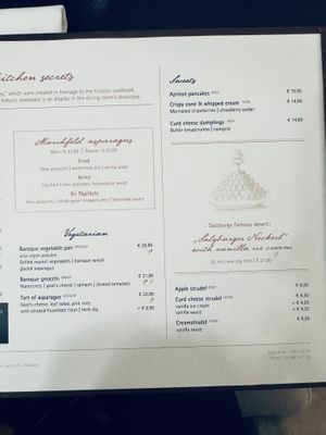 Menue 2  at Gasthof Goldgasse in Salzburg