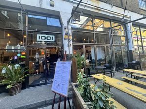 Nice outdoor seating   at Cafe 1001  in East London