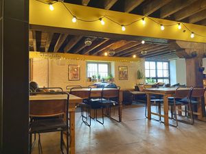 Inside seating   at Brew and Grind  in Newton Abbot