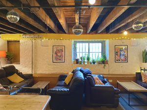 Inside seating   at Brew and Grind  in Newton Abbot