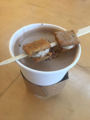 Campfire hot choclate at Cartems Donuts - Downtown in Vancouver
