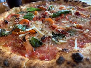 Vegan pizza (They use violife cheese )  at The Italian Joint  in Kissimmee