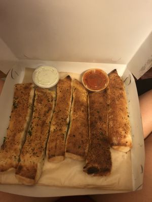 Breadsticks at Ian's Pizza in Milwaukee