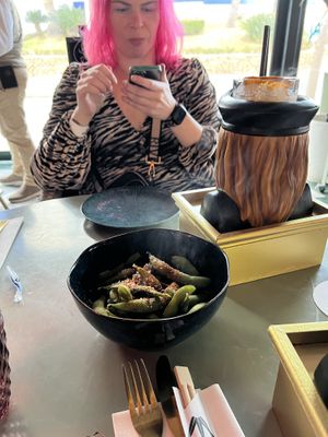 Edamame and beast cocktail   at Iroko in Mallorca