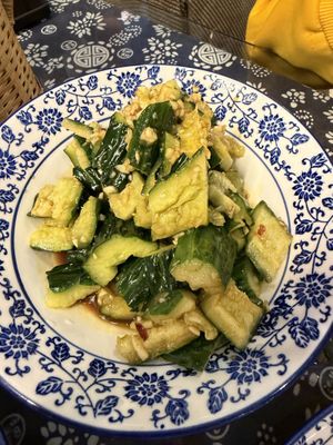 Cucumber saladd  at Xiao Xiong Si Fang Cai - 小熊私房菜（天门山索道店） in Zhangjiajie