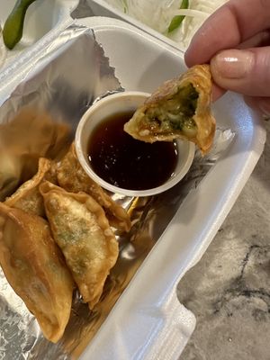 Veggie Potstickers (don’t skip these!!)  at Phở Street Cafe in Wylie