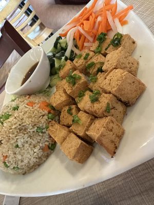 Lemongrass tofu  at Phở Street Cafe in Wylie