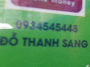 Phone number at Banh Mi Chay Ma Ut in Ho Chi Minh City
