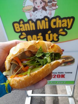 Only 20.000 Dong at Banh Mi Chay Ma Ut in Ho Chi Minh City
