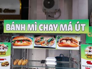 Stall at Banh Mi Chay Ma Ut in Ho Chi Minh City