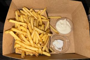 Goldiges Super Skinny Fries.  at Goldies Smashburger - The Playce in Berlin