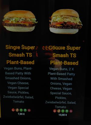 Menu (vegan 4/4).  at Goldies Smashburger - The Playce in Berlin