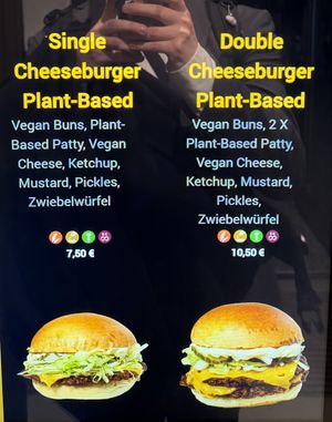 Menu (vegan 1/4).  at Goldies Smashburger - The Playce in Berlin