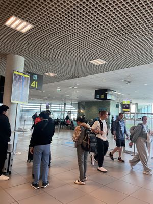 In front of gate N 41  at LIS - Specially Good to Go - T1 in Lisbon