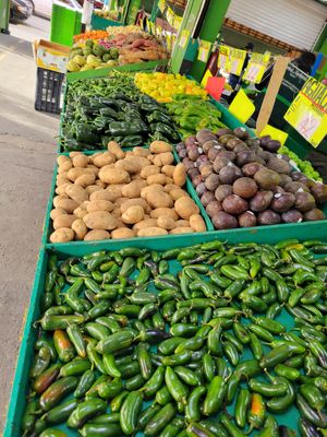 Assorted vegetables at Mercado Miguel Hidalgo in Tijuana