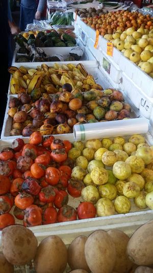 passion fruit and other fruit at Mercado Miguel Hidalgo in Tijuana