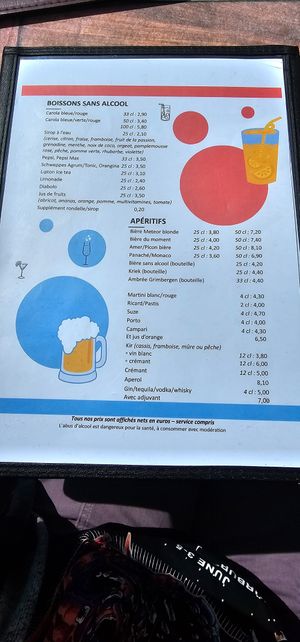 Drinks / Getränke at O'Grincheux in Ribeauville