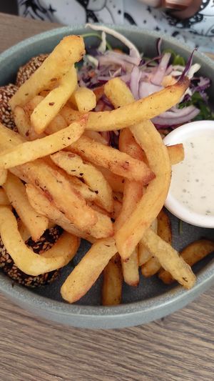 French fries at Le Petit Blangy by Mezzaluna in Saint-laurent-blangy