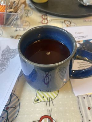 Vegan hot chocolate   at Manx Cat Café in Douglas