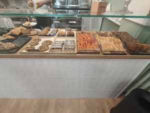 Sweets and focaccia at Red Carrot in Turin