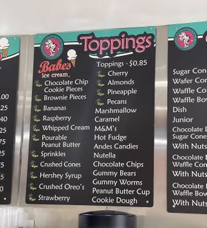 All these vegan toppings !  at Babes Ice Cream in Milwaukee