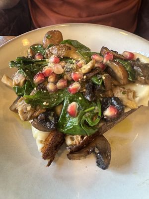Mushroom tartine   at Stowaway Kitchen in Denver