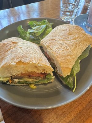 Eggplant sandwichh  at Stowaway Kitchen in Denver