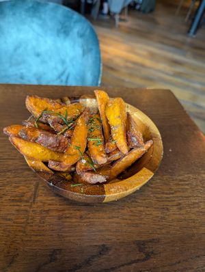 Rosemary sweet potato fries at The Botanist in Sheffield