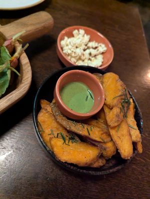 Sweet potato fries at The Botanist in Sheffield