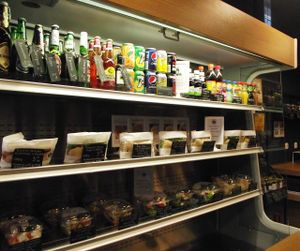 Fresh salads and sandwiches counter.Drinks. at Green Deli Cafe - A. Stambolyiski in Sofia