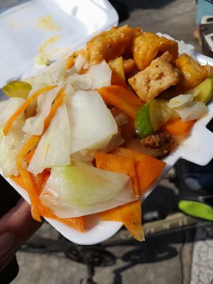 My take away vegan food. 20,000 at Cơm chay thiện duyên in Ho Chi Minh City