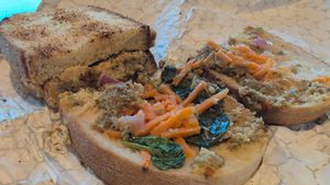 Hummus tapenade at Nature's Table - Florida Mall in Orlando