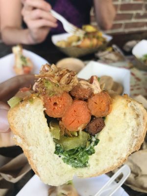 Bahn mi dawg at Pingala Cafe in Burlington