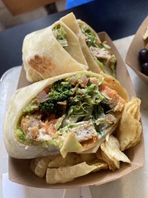 Broccoli crunch wrap  at Pingala Cafe in Burlington