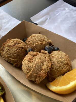 French toast puffs  at Pingala Cafe in Burlington