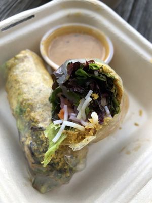 Spring rolls at Pingala Cafe in Burlington