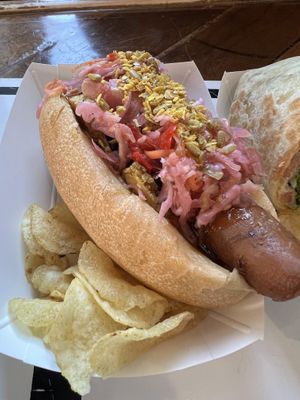 Carrot dog banh mi   at Pingala Cafe in Burlington