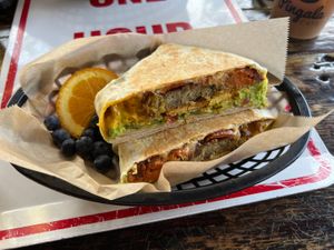 Brunchwrap supreme!  at Pingala Cafe in Burlington