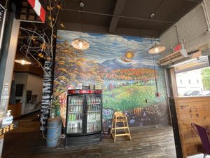 Cute wall 2  at Pingala Cafe in Burlington