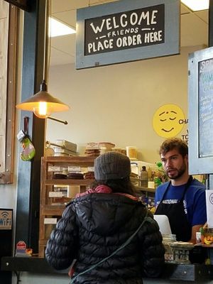 order at the counter at Pingala Cafe in Burlington