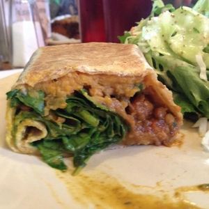 burly burrito  at Pingala Cafe in Burlington