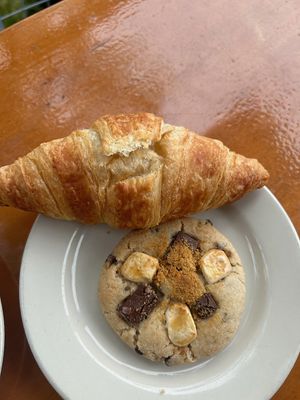  croissant + s’mores cookie   at Pingala Cafe in Burlington