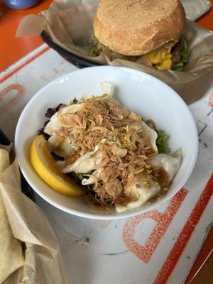 Dumplings at Pingala Cafe in Burlington