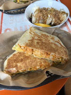 Buffalo mac crunchwrap at Pingala Cafe in Burlington