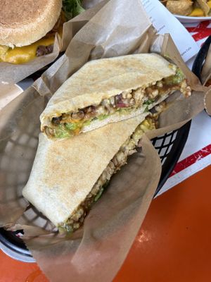  Crunchwrap supreme at Pingala Cafe in Burlington
