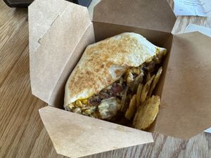 Crunchwrapp  at Pingala Cafe in Burlington