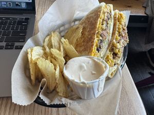 Crunchwrap Supreme  at Pingala Cafe in Burlington