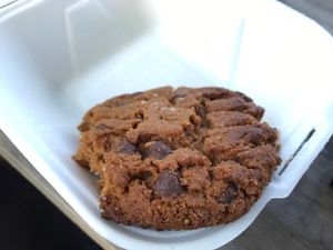 Peanut butter chocolate cookie at Pingala Cafe in Burlington