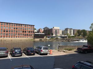 View from the terrace at Pingala Cafe in Burlington